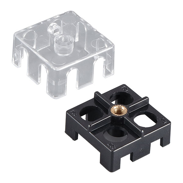 32X32X15 - (4 Holes) Transparent Cover and Terminal Block